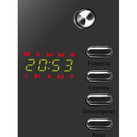 Microondas Espejado Digital TH-20DM 20 Litros Thomas