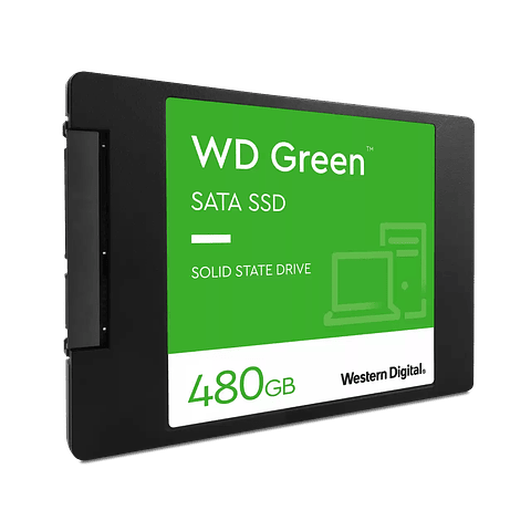 DISCO DURO WD Green™ 480GB SATA SSD 2,5 pulgadas/7 mm con carcasa WDS480G2G0A