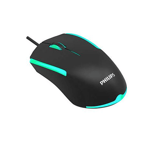 Mouse Gamer Philips SPK9314, 3 Botones, cable USB, Iluminación Ambiglow 7 Modos