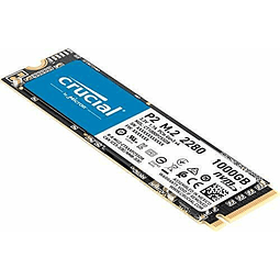Crucial P2 1TB 3D NAND nvme SSD PCIe M.2 hasta 2400MB/s - CT1000P2SSD8
