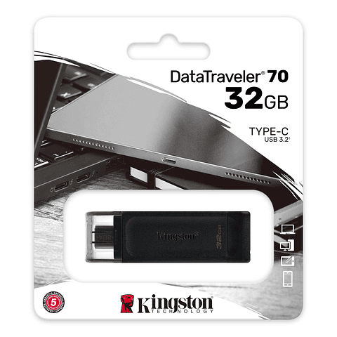 KINGSTON DATATRAVELER 70  32GB USB-C 3.2