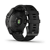 Garmin Fenix 7 Sapphire Solar Carbon Gray DLC Titanium with Black Band 010-02540-23