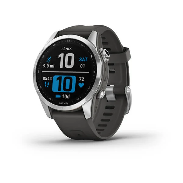 fenix® 7S Pro – Solar, Silver with Graphite Band