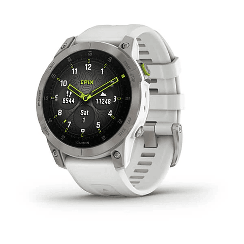 GARMIN RELOJ INTELIGENTE epix™ (Gen 2) Sapphire White Titanium  010-02582-23