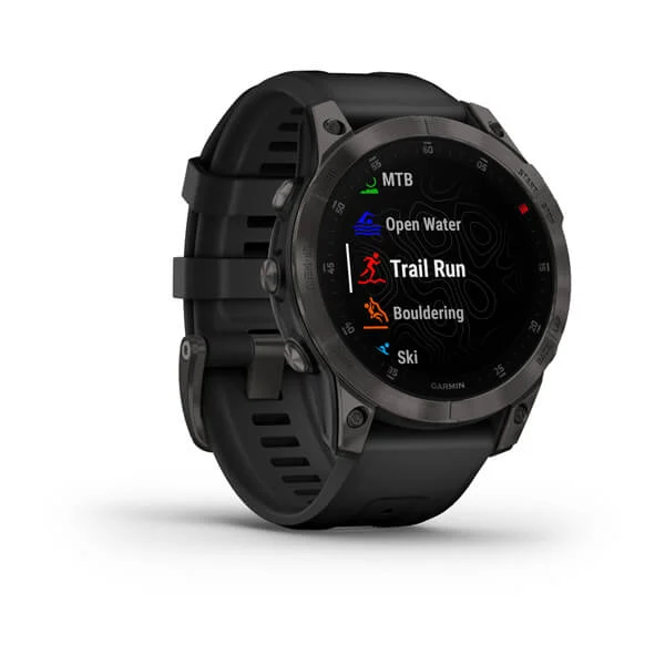epix™ Pro (Gen 2) – Sapphire|47 mm Carbon Gray DLC Titanium with Black Band - Black / 47 mm / SI