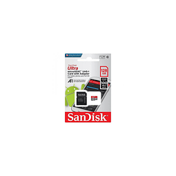 TARJETA DE MEMORIA DE 128 GB SANDISK ULTRA CON ADAPTADOR SD