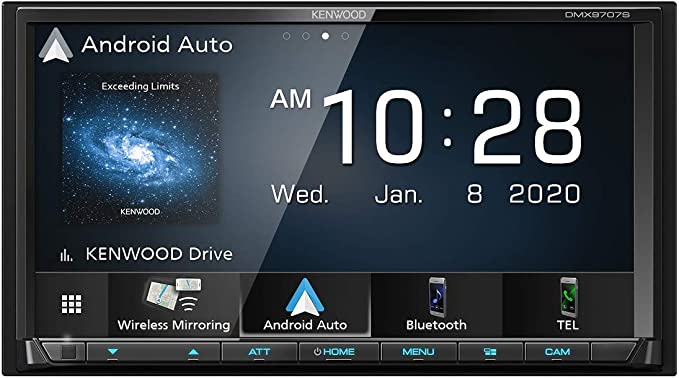RECEPTOR DIGITAL DE MEDIOS KENWOOD DMX9707S CON ANDROID BLUETOOTH