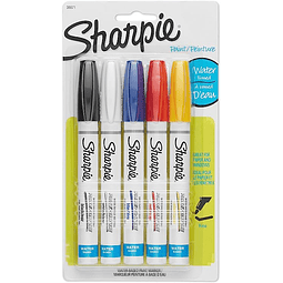 MARCADOR DE PINTURA A BASE DE AGUA SHARPIE 36671 SURTIDO DE COLORES, PUNTA EXTRA FINA PACK DE 15 PZA