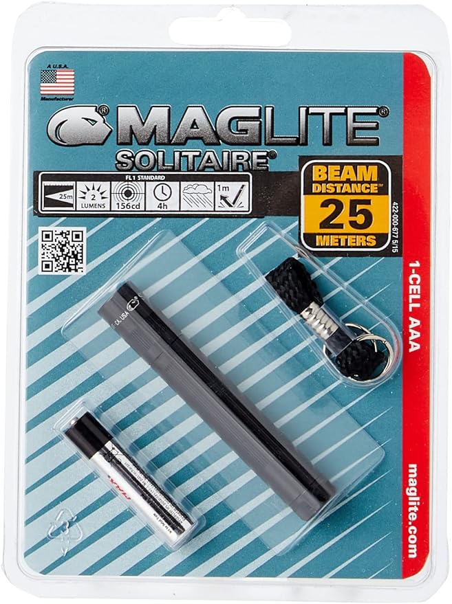 LINTERNA MINIATURA MAGLITE K3A016 SOLITARIO BLACK