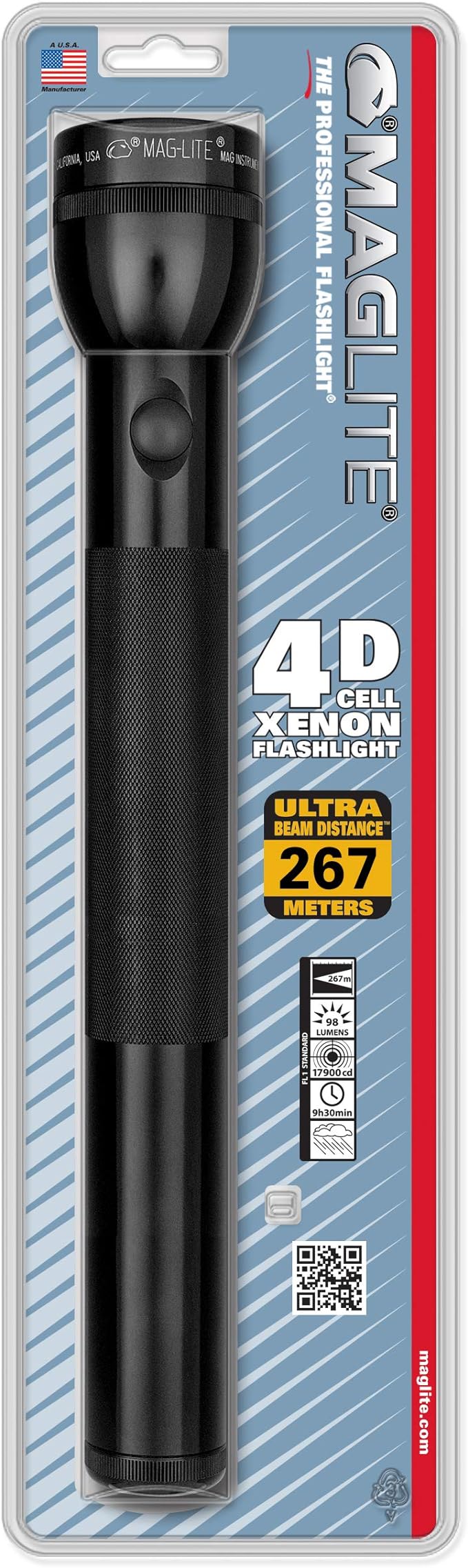 LINTERNA MAGLITE S4D016 PILAS 4D BLACK