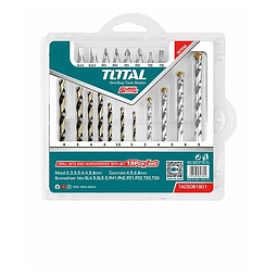 Juego Brocas Y Puntas P/ Atornillador Taladro 19 Pcs Total