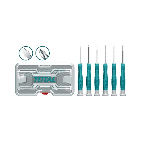 Kit Juego De Destornilladores De Precision 6 Piezas Total