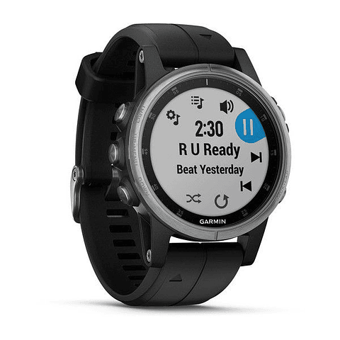 Garmin fenix 5S Plus Glass Silver Black 00-01987-26