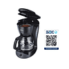 Cafetera Oster negra de 12 tazas con función de pausa y servir CDW12B