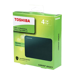Disco Portátil Toshiba Canvio Basics, 4TB, USB 3.0 NEGRO