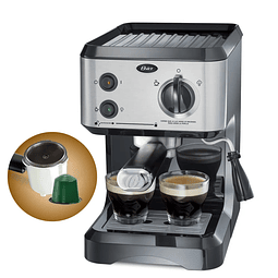 Cafetera de vapor espresso y cappuccino Oster BVSTECMP65