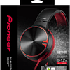 Pioneer SE-MJ722T-T - Auriculares, Color NEGRO/ROJO, 23.1 x 20 x 10.5 cm