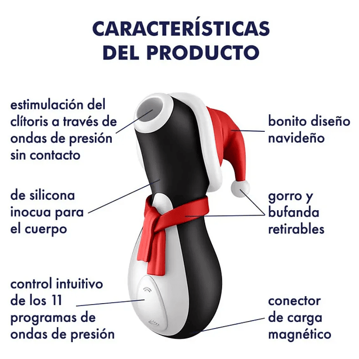 Vibrador con placer de Aire Satisfyer Holiday Edition 5