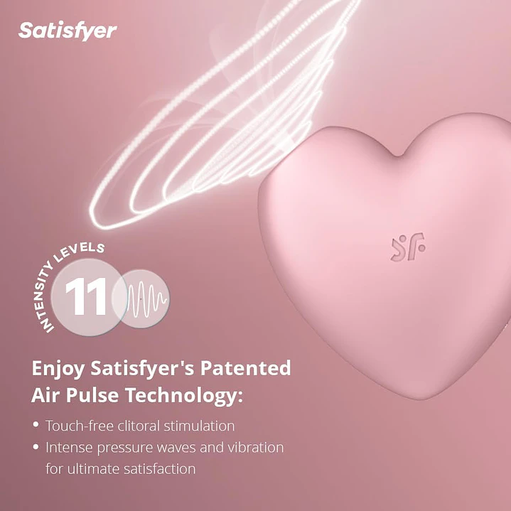 Vibrador de ondas de presión de aire Satisfyer Cutie Heart 2