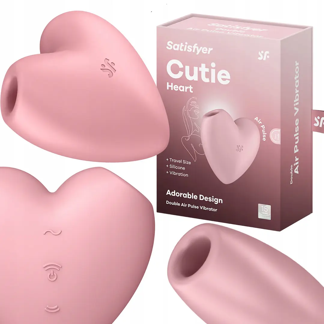 Vibrador de ondas de presión de aire Satisfyer Cutie Heart 4