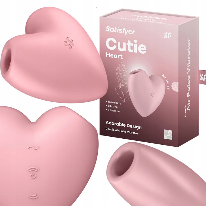 Vibrador de ondas de presión de aire Satisfyer Cutie Heart 4