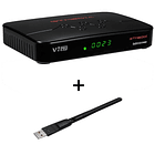 GTMEDIA V7 PRO DVB-S2/S2X + DVB-T2 Combo H.265 + Antena Wireless  1