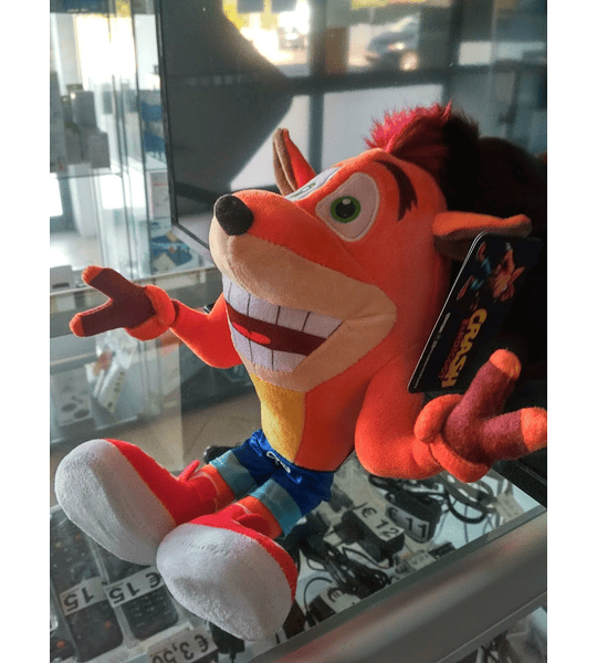 Peluche Crash Bandicoot Cool Sorridente Edição 25 Anos 33cm