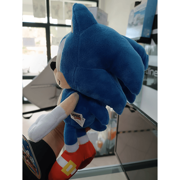 Pelúcia Sonic Azul 30 Cm Com Som