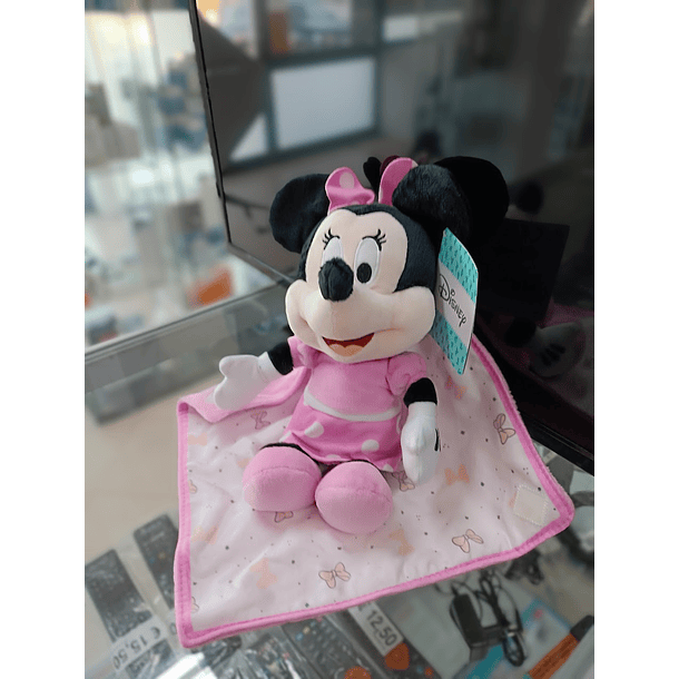 Peluche Disney Minnie com manta 27cm 5