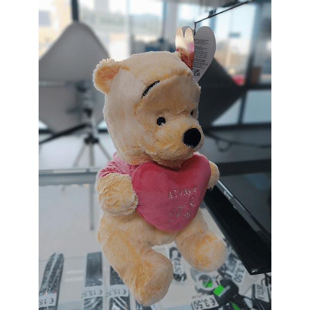 Peluche Winnie the Pooh com coração 30cm 5