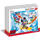 Puzzle Slim Clementoni SuperColor Mickey Mouse & Friends 15 pcs Desportos de Inverno