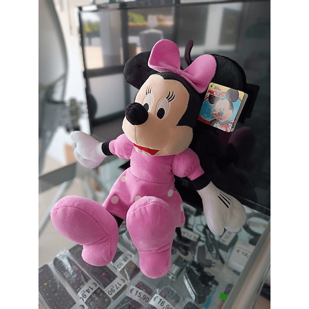 Peluche Minnie Mouse Rosa 40cm(30cm/sentado) 2