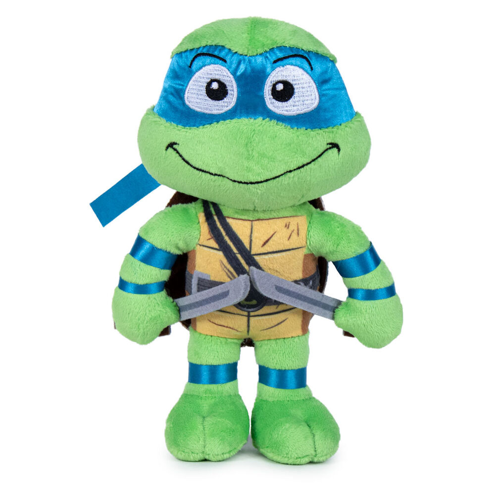 PELUCHE TARTARUGHE NINJA 30 CM LEONARDO RISE OF THE TURTLES PTS 760017764