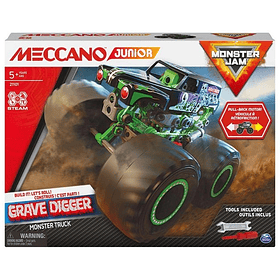 MECCANO JUNIOR MONSTER JAM MONSTER TRUCK GRAVE DIGGER