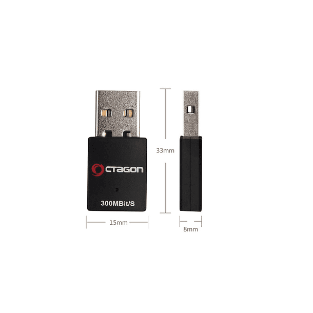 OCTAGON WL088 OPTIMA WLAN 300 Mbit/s USB 2.0 Adapter Blister 9