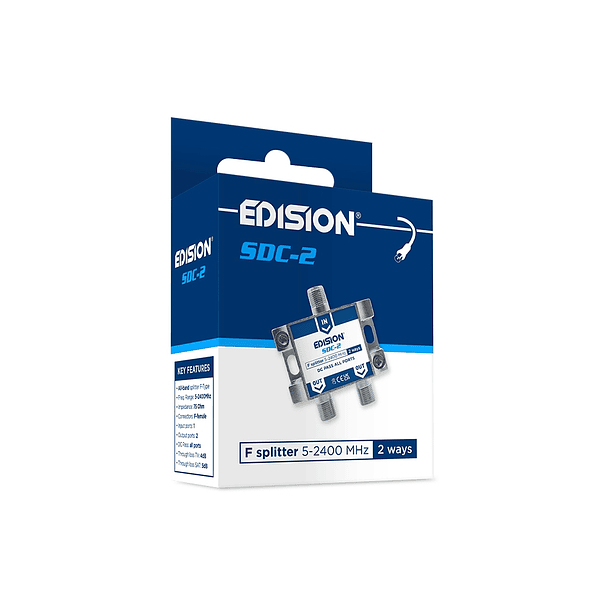 EDISION SPLITTER Repartidor 2 vias F 5-2400Mhz SDC-2 5