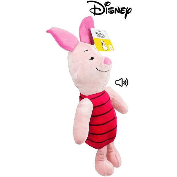 Peluche Piglet Winnie the Pooh 40cm/30cm com som 4