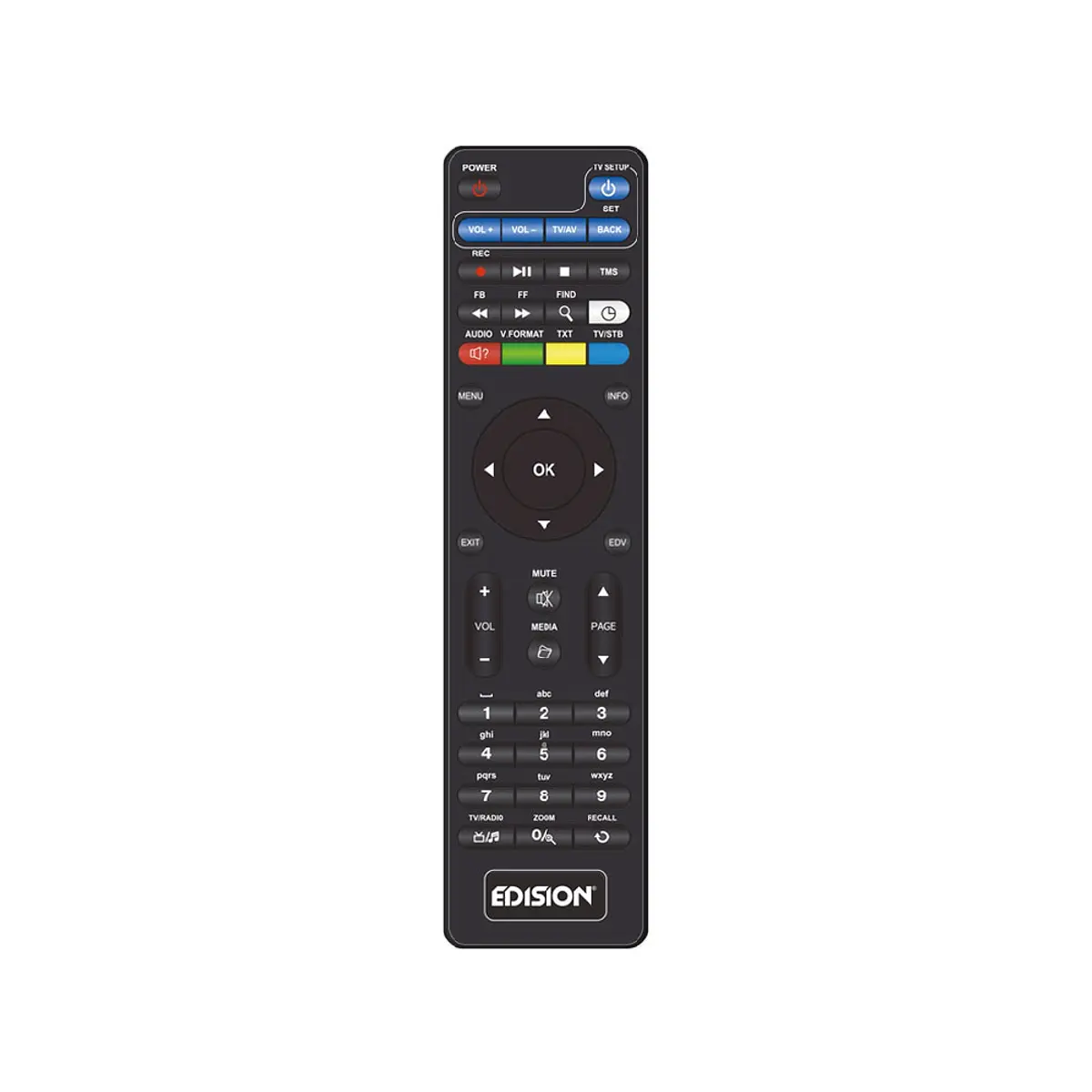 Controlo Remoto Edision EDI-RCU 2 Learn Slim | SatLine 24