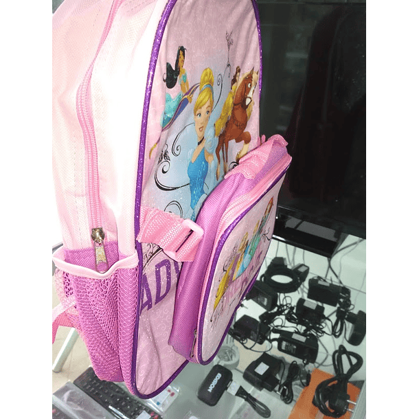 Mochila com lancheira Disney Princesas 36 cm 4