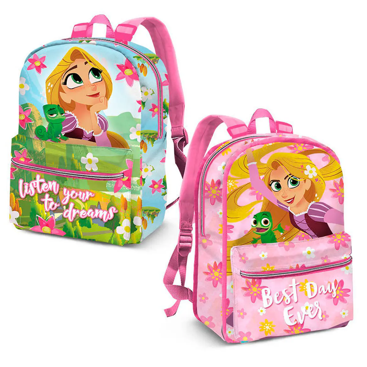 Mochila Reversivel Disney Rapunzel 42 cm
