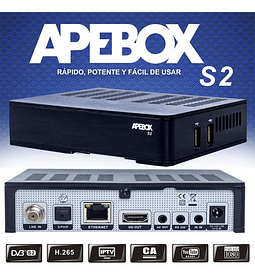 APEBOX S2 FULL HD LAN H.265 SATÉLITE