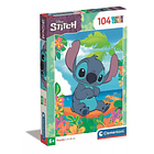Puzzle Clementoni Disney Stitch Tropical SuperColor 27x38cm 104 peças 1