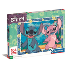 Puzzle Clementoni Disney Angel Stitch Super Supercolor 48,5x33,5cm 104 peças 1