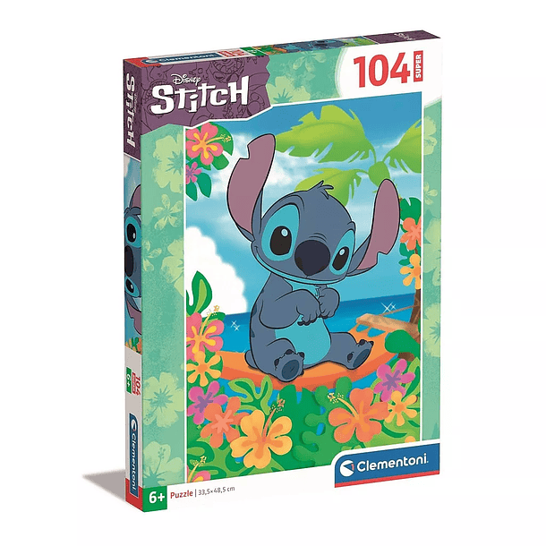 Puzzle Clementoni Disney Stitch Tropical Super 33,5x48,5cm 104 peças 1