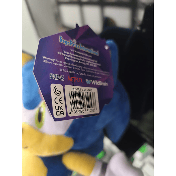 Peluche Sonic Prime NYC Sonic The Hedgehog 32cm 5