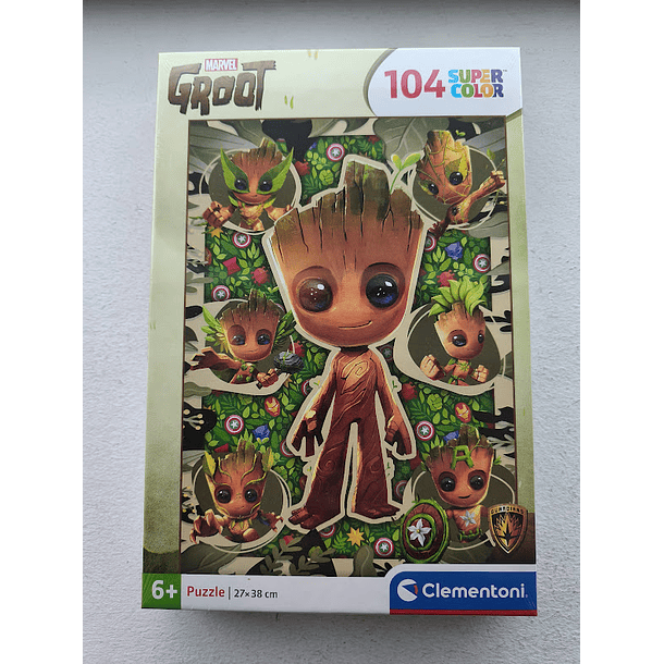 Puzzle Clementoni Marvel Groot Super Color 27x38cm 104 peças 3