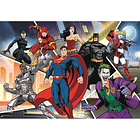 Puzzle Clementoni DC Justice League Showdown Super Color 38x27cm 104 peças 2