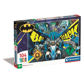 Puzzle Clementoni DC Batman Attack Super Color 38x27cm 104 peças