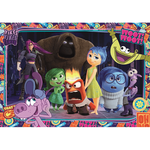 Puzzle Clementoni Disney Inside Out 2 Brains Team Super Color 38x27cm 104 peças 2