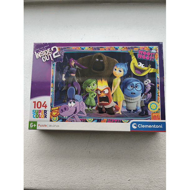 Puzzle Clementoni Disney Inside Out 2 Brains Team Super Color 38x27cm 104 peças 3